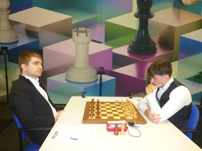 Jorden Van Foreest vs Alexey Sarana Tata Steel 2025 Round 3 Photo © Michiel Abeln.